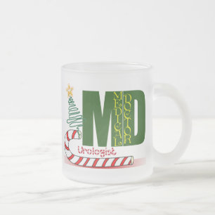 TASSE GIVRÉ UROLOGUE DE NOËL - DOCTEUR - DM