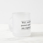 Tasse Givré Utilisant l'algèbre (Devant gauche)