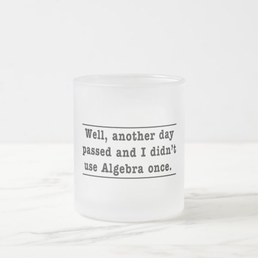 Tasse Givré Utilisant l'algèbre (Centre)