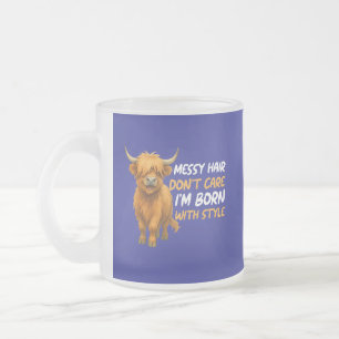 Tasse Givré vache des hautes terres, vache écossaise, écossais