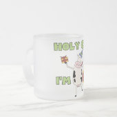 Tasse Givré Vache sainte je suis 65 T-shirts et cadeaux (Devant gauche)