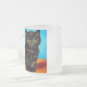 Tasse Givré Van Gogh Style Pouting Kitten (Devant gauche)