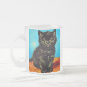 Tasse Givré Van Gogh Style Pouting Kitten