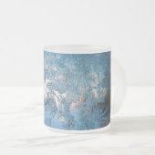 Tasse Givré Vapeur de glace d'hiver bleu blanc gris (Devant droit)