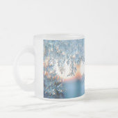 Tasse Givré Vapeur de glace d'hiver bleu blanc gris (Gauche)