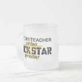 Tasse Givré Vedette du rock de professeur d'histoire (Devant gauche)
