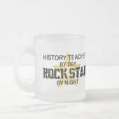 Tasse Givré Vedette du rock de professeur d'histoire (Gauche)