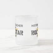 Tasse Givré Vedette du rock de professeur d'histoire (Centre)