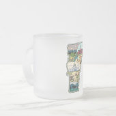 Tasse Givré Vermont Map of Burlington Killington VT State (Devant gauche)