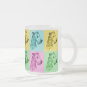 Tasse Givré Verre de thé irlandais terriers « pop-art "