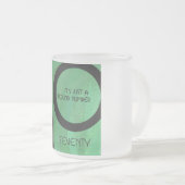 Tasse Givré Vert 70 Décennie Anniversaire (Devant droit)