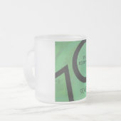 Tasse Givré Vert 70 Décennie Anniversaire (Devant gauche)