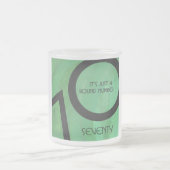 Tasse Givré Vert 70 Décennie Anniversaire (Centre)