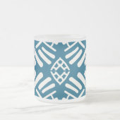 Tasse Givré Vert blanc abstrait doodle moderne (Centre)