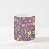 Tasse Givré Vibrant Psychedelic Flowers in Bloom-67566 (Devant droit)
