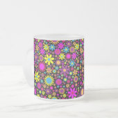Tasse Givré Vibrant Psychedelic Flowers in Bloom-67566 (Devant gauche)