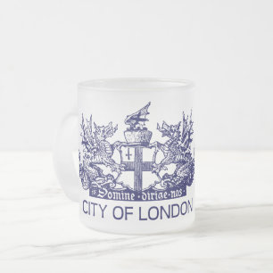 Tasse Givré Ville de Londres, Vintage, Armoiries, Angleterre R