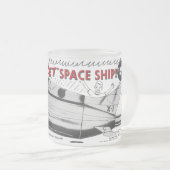 Tasse Givré Vintage Jet Rocket Space Ship Ad  (Devant droit)