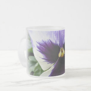 Tasse Givré violet profond sur blanc
