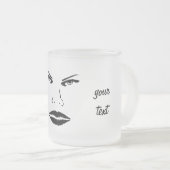 Tasse Givré Visage fâché (Devant droit)