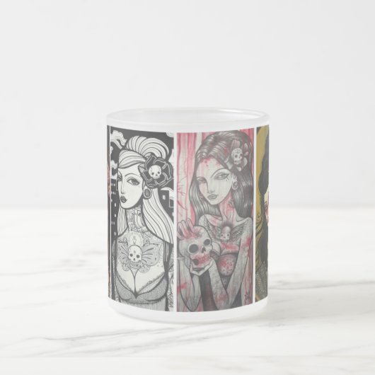 Tasse Givré visages de dame (Centre)