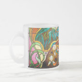Tasse Givré Vitrail Art nouveau fleuri (Gauche)