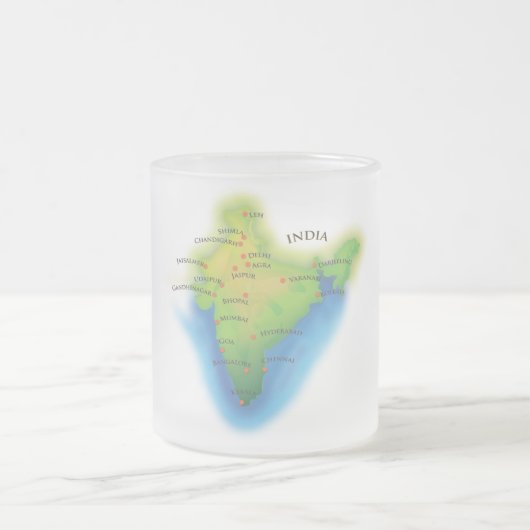 Tasse Givré Vol vers l'Inde (Centre)
