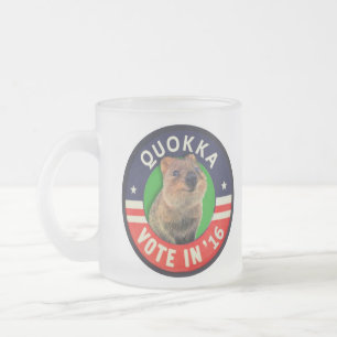 Tasse Givré Vote Quokka en 2016 pour le président
