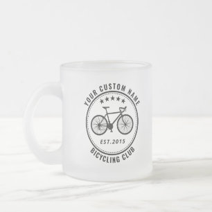 Tasse Givré Votre club de vélos ou votre nom d'emplacement pe