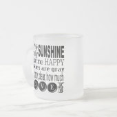 Tasse Givré Vous êtes mon Sunshine Vêtements et cadeaux (Devant gauche)