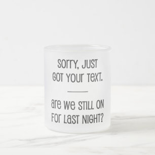 Tasse Givré Vous venez de recevoir votre texto