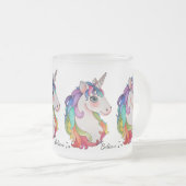 Tasse Givré Watercolor Unicorn (Devant droit)