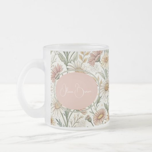 Tasse Givré Whimsical Daisy Garden Aesthetic Custom (Gauche)