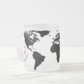 Tasse Givré World Map Adventure – Personalized (Devant gauche)