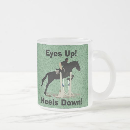 Tasse Givré Yeux ! Talons vers le bas ! Pullover de cheval (Droit)