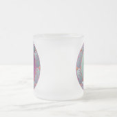 Tasse Givré Yin Yang Médaillon Violet Turquoise (Centre)