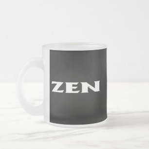Tasse Givré Zen blanc noir givré muqueuse