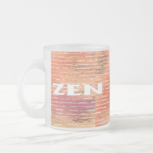 Tasse Givré Zen blanc roseaux givré muqueuse (Gauche)