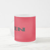 Tasse Givré Zen noir rouge givré muqueuse (Devant gauche)