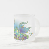 Tasse givrée d'arc-en-ciel de "Sandy" d'art (Devant droit)