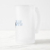 Tasse givrée de banc bleu (Devant droit)