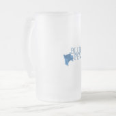 Tasse givrée de banc bleu (Devant gauche)