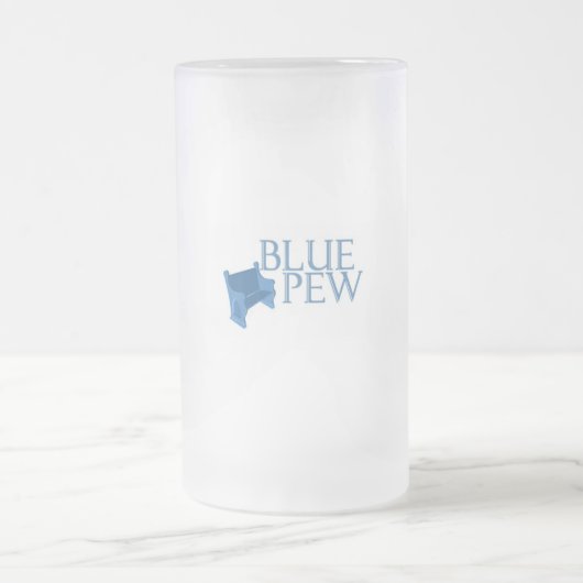 Tasse givrée de banc bleu (Centre)