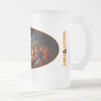 Tasse givrée de cavaliers