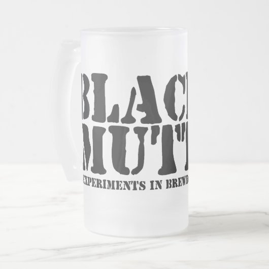 Tasse givrée de chien noir (Devant gauche)