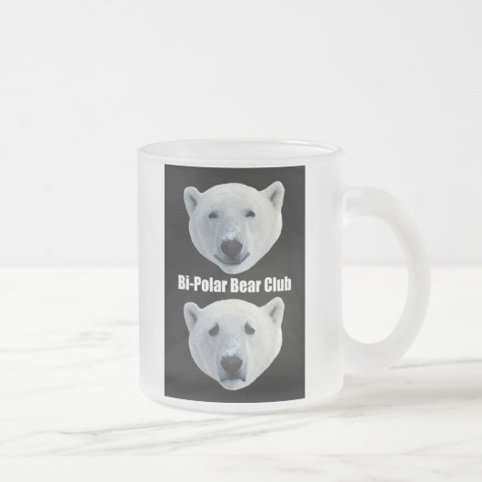 Tasse givrée de club bipolaire d'ours (Droit)