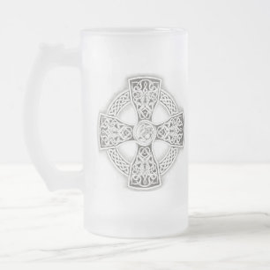 Tasse givrée de croix celtique