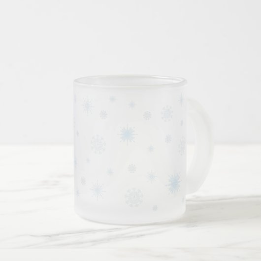 Tasse givrée de flocon de neige (Devant droit)