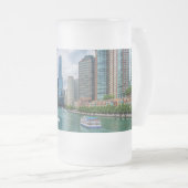 Tasse givrée de la rivière Chicago et Trump Tower (Devant droit)