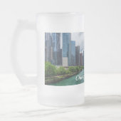 Tasse givrée de la rivière Chicago et Trump Tower (Gauche)
